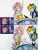 Size: 2682x3576 | Tagged: safe, artist:citi, imported from derpibooru, screencap, fluttershy, rainbow dash, human, the super speedy cider squeezy 6000, belly button, blushing, breasts, busty fluttershy, clothes, embarrassed, fluttershy sleeps naked, humanized, pajamas, scene interpretation, screencap reference, traditional art