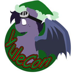 Size: 1280x1286 | Tagged: safe, artist:ravenpuff, imported from derpibooru, oc, oc:puffy, bat pony, pony, christmas, female, hat, holiday, lineless, mare, santa hat, solo