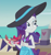 Size: 933x997 | Tagged: safe, imported from derpibooru, screencap, rarity, crab, equestria girls, equestria girls series, too hot to handle, banner, beach, beach babe, bikini, bikini babe, brochure, clothes, cropped, cute, female, geode of empathy, geode of shielding, geode of sugar bombs, geode of super speed, geode of super strength, hat, magical geodes, midriff, raribetes, rarity's blue sarong, rarity's purple bikini, sarong, solo, sun hat, swimsuit