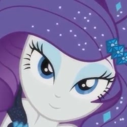 Size: 500x500 | Tagged: safe, imported from derpibooru, screencap, rarity, equestria girls, equestria girls series, the other side, beautiful, clothes, cropped, eyeshadow, female, glitter, gloves, lidded eyes, makeup, smiling, solo, style