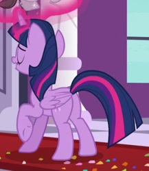 Size: 489x564 | Tagged: safe, imported from derpibooru, screencap, twilight sparkle, alicorn, pony, between dark and dawn, butt, cropped, female, plot, solo, twilight sparkle (alicorn)