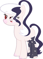 Size: 2028x2750 | Tagged: safe, artist:rerorir, imported from derpibooru, oc, oc only, oc:isabell, earth pony, pony, clothes, female, mare, simple background, socks, solo, transparent background