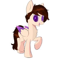 Size: 1200x1200 | Tagged: safe, artist:not.interesting, imported from derpibooru, oc, oc only, oc:softy, pegasus, pony, looking at you, pegasus oc, raised hoof, simple background, transparent background, wings