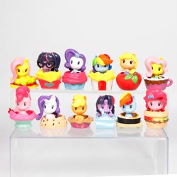 Size: 800x800 | Tagged: safe, imported from derpibooru, fluttershy, pinkie pie, rainbow dash, rarity, sci-twi, twilight sparkle, pony, equestria girls, cutie mark crew, doll, female, mare, table, toy
