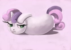 Size: 4096x2897 | Tagged: safe, artist:toisanemoif, imported from derpibooru, sweetie belle, pony, female, not salmon, solo, wat