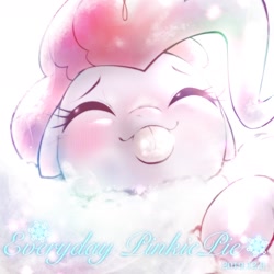 Size: 1536x1536 | Tagged: safe, artist:kurogewapony, imported from derpibooru, pinkie pie, pony, :p, bust, cute, diapinkes, eyes closed, female, floppy ears, mare, portrait, solo, tongue out