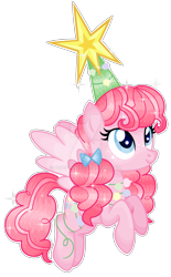 Size: 1024x1648 | Tagged: safe, artist:pokeponyeq, imported from derpibooru, pinkie pie, pegasus, pony, alternate hairstyle, base used, cute, diapinkes, female, pegasus pinkie pie, race swap, simple background, solo, transparent background