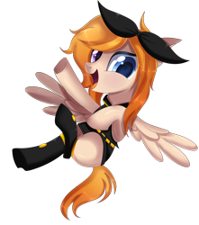 Size: 1678x1901 | Tagged: safe, artist:peachesandcreamated, imported from derpibooru, oc, oc only, oc:inspiring radiance, pegasus, pony, clothes, cosplay, costume, female, heterochromia, mare, pegasus oc, simple background, solo, transparent background, watermark, wings