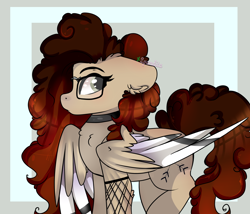 Size: 2000x1710 | Tagged: safe, artist:2pandita, imported from derpibooru, oc, oc only, pegasus, pony, female, glasses, mare, solo, two toned wings, wings