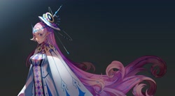 Size: 3968x2195 | Tagged: safe, artist:animesoul, imported from derpibooru, princess cadance, human, clothes, crown, dress, elf ears, female, humanized, jewelry, looking at you, regalia, solo