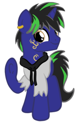 Size: 1189x1830 | Tagged: safe, artist:sjart117, imported from derpibooru, oc, oc only, oc:dust rock, pony, unicorn, 2020 community collab, derpibooru community collaboration, clothes, hoodie, looking at you, male, simple background, solo, stallion, transparent background, underhoof, waving