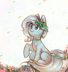 Size: 3214x3400 | Tagged: safe, artist:mirroredsea, imported from derpibooru, oc, oc only, oc:azur lachrimae, crystal pony, pony, crystal pony oc, cute, female, mare, smiling