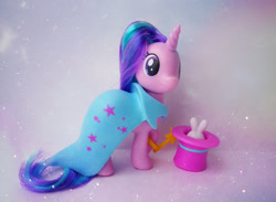 Size: 800x587 | Tagged: safe, imported from derpibooru, starlight glimmer, pony, unicorn, cape, clothes, female, hat, merchandise, official, solo, top hat, toy