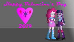 Size: 1920x1080 | Tagged: safe, artist:cartoonmasterv3, imported from derpibooru, pinkie pie, twilight sparkle, equestria girls, female, lesbian, shipping, twinkie