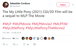 Size: 596x379 | Tagged: safe, imported from derpibooru, meta, my little pony: the movie 2, rumor, text, twitter