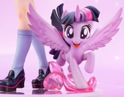 Size: 853x667 | Tagged: safe, imported from derpibooru, kotobukiya, twilight sparkle, alicorn, human, pony, equestria girls, my little pony: the movie, book, clothes, cute, doll, figure, human coloration, human ponidox, humanized, irl, legs, moe, photo, self ponidox, shoes, socks, toy, twilight sparkle (alicorn)