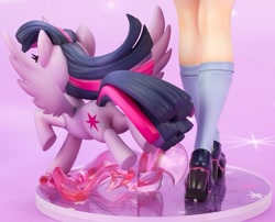 Size: 825x667 | Tagged: safe, imported from derpibooru, kotobukiya, twilight sparkle, alicorn, human, pony, equestria girls, book, butt, clothes, doll, figure, glasses, human coloration, human ponidox, humanized, irl, legs, moe, photo, plot, self ponidox, shoes, skirt, socks, toy, twilight sparkle (alicorn)