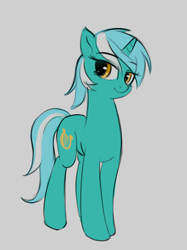 Size: 1178x1575 | Tagged: safe, artist:hardbrony, imported from derpibooru, lyra heartstrings, pony, unicorn, cute, female, gray background, lidded eyes, lyrabetes, mare, simple background, solo