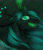 Size: 1920x2240 | Tagged: safe, artist:acry-artwork, imported from derpibooru, queen chrysalis, changeling, changeling queen, crown, female, glowing, glowing horn, horn, jewelry, regalia, sharp teeth, slit pupils, solo, teeth