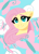 Size: 3600x5000 | Tagged: safe, artist:nika-rain, imported from derpibooru, fluttershy, butterfly, pony, absurd resolution, bust, cloud, commission, cute, female, looking at you, mare, portrait, shyabetes, sky, sky background, smiling, smiling at you, solo