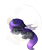 Size: 585x700 | Tagged: safe, artist:cosmalumi, artist:its-gloomy, imported from derpibooru, oc, oc:viciz, changeling, changeling oc, chibi, moon, purple changeling, simple background, sleeping, transparent background