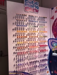 Size: 768x1024 | Tagged: safe, imported from derpibooru, applejack, fluttershy, pinkie pie, rainbow dash, rarity, scootaloo, sunset shimmer, twilight sparkle, pony, commonity, cutie mark crew, dashstorm, female, irl, jackletree, mane six, merchandise, multeity, photo, scootalots, shimmerstorm, sparkle sparkle sparkle, toy, toy fair, toy fair 2019