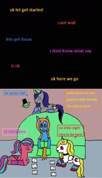 Size: 1132x1972 | Tagged: safe, artist:ask-luciavampire, imported from derpibooru, oc, bat pony, earth pony, pegasus, pony, unicorn, tumblr:ask-the-pony-gamers, ask, game, tumblr
