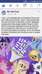 Size: 1080x1920 | Tagged: safe, edit, imported from derpibooru, applejack, bon bon, fluttershy, lyra heartstrings, pinkie pie, rainbow dash, rarity, twilight sparkle, alicorn, pony, butt, end of ponies, fake, female, lesbian, lyrabon, mane six, plot, shipping denied, tumblr, twilight sparkle (alicorn)