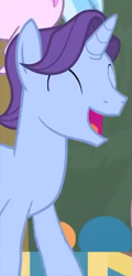 Size: 313x651 | Tagged: safe, imported from derpibooru, screencap, november rain, silverstream, pony, unicorn, teacher of the month (episode), spoiler:interseason shorts, cute, eyes closed, friendship student, male, novemberbetes, offscreen character, smiling