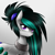 Size: 800x800 | Tagged: safe, artist:cosmalumi, artist:its-gloomy, imported from derpibooru, oc, oc only, oc:nighttide star, cyborg, pony, bust, female, mare, smiling, solo