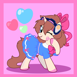 Size: 4085x4076 | Tagged: safe, artist:mlp-touchscreen, imported from derpibooru, oc, oc only, oc:diva, pony, unicorn, absurd resolution, bow, clothes, dress, female, hair bow, mare, solo