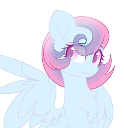Size: 2908x2980 | Tagged: safe, artist:dashblitzfan4ever, imported from derpibooru, oc, oc only, oc:crystal dream, pegasus, pony, female, mare, simple background, solo, white background
