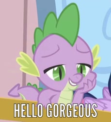 Size: 805x877 | Tagged: safe, edit, edited screencap, imported from derpibooru, screencap, spike, dragon, equestria games (episode), caption, cropped, image macro, meme, text