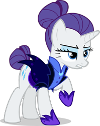 Size: 5000x6291 | Tagged: safe, artist:twilirity, imported from derpibooru, rarity, pony, unicorn, absurd resolution, alternate timeline, female, mare, night maid rarity, nightmare takeover timeline, simple background, solo, transparent background, vector