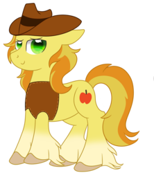 Size: 2666x3000 | Tagged: safe, artist:rainbowtashie, imported from derpibooru, braeburn, pony, flat colors, male, simple background, solo, stallion, transparent background