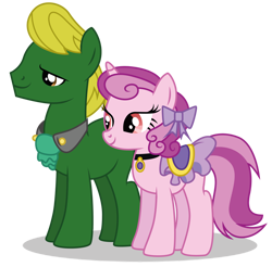 Size: 1024x1006 | Tagged: safe, artist:dragonchaser123, imported from derpibooru, oc, oc only, oc:christopher washington, oc:miranda washington, earth pony, pony, unicorn, female, male, mare, necktie, saddle, simple background, stallion, tack, transparent background, vector