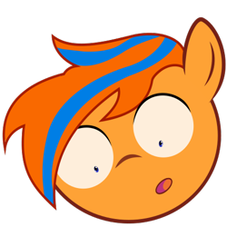 Size: 340x340 | Tagged: safe, artist:lefthighkick, edit, imported from derpibooru, vector edit, oc, oc:cold front, pony, .svg available, inkscape, male, shocked, simple background, stallion, svg, transparent background, vector