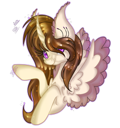 Size: 2811x2986 | Tagged: safe, artist:galaxyswirlsyt, imported from derpibooru, oc, oc only, oc:light heart, alicorn, pony, bust, curved horn, female, horn, mare, portrait, solo