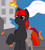 Size: 5443x6053 | Tagged: safe, artist:terminalhash, imported from derpibooru, oc, oc only, pony, absurd resolution, red and black oc, solo, vector