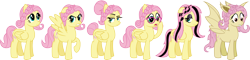 Size: 3976x956 | Tagged: safe, artist:amrasfelagund, deleted from derpibooru, imported from derpibooru, fluttershy, bat pony, pony, adjusting glasses, alternate hairstyle, bat ponified, dissociative identity disorder, dyed hair, dyed mane, dyed tail, emoshy, eyeshadow, fangs, floppy ears, flutterbat, fluttergoth, friendship is magic: the next generation, glasses, hair bun, hair over one eye, headcanon in the description, hipstershy, makeup, multeity, multiple personality, new fluttershy, race swap, raised eyebrow, raised hoof, self ponidox, severeshy, simple background, split personality, spread wings, tail bun, transparent background