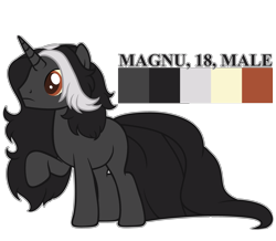 Size: 4292x3748 | Tagged: safe, artist:urpone, imported from derpibooru, oc, oc only, oc:magnu, pony, unicorn, base used, reference sheet, solo, vector