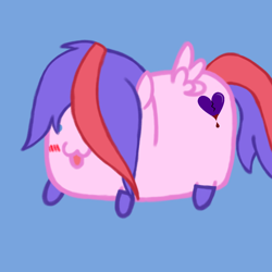 Size: 1080x1080 | Tagged: safe, artist:showtimeandcoal, imported from derpibooru, oc, oc only, oc:myre, pegasus, pony, chibi, cute, digital art, female, filly, food, icon, mare, potato, solo, squee