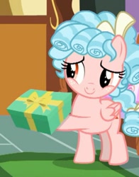 Size: 411x525 | Tagged: safe, imported from derpibooru, screencap, cozy glow, pegasus, pony, marks for effort, female, filly, present, solo