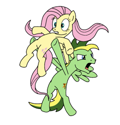 Size: 961x1003 | Tagged: safe, artist:didgereethebrony, imported from derpibooru, fluttershy, oc, oc:didgeree, pony, canon x oc, cutie mark, female, flutterdidge, male, shipping, straight, waifu stealing, yelling