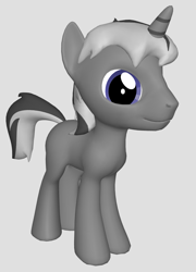 Size: 885x1229 | Tagged: safe, artist:bronyatheart, imported from derpibooru, oc, oc only, oc:nickel dare, pony, unicorn, 3d, male, solo, stallion