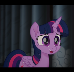 Size: 960x937 | Tagged: safe, imported from derpibooru, screencap, twilight sparkle, alicorn, pony, my little pony: the movie, cropped, female, open mouth, smiling, solo, twilight sparkle (alicorn)