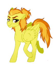 Size: 700x800 | Tagged: safe, artist:whalepornoz, imported from derpibooru, spitfire, pony, alternate hairstyle, eyeshadow, female, freckles, hooves, makeup, older, raised hoof, simple background, solo, transparent background
