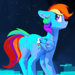 Size: 2500x2500 | Tagged: safe, artist:dimfann, imported from derpibooru, rainbow dash, pegasus, pony, butt, dock, female, mare, plot, solo