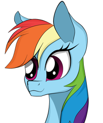 Size: 1450x1735 | Tagged: safe, artist:dualtry, imported from derpibooru, rainbow dash, pony, bust, canon, female, mare, solo