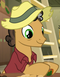 Size: 800x1025 | Tagged: safe, imported from derpibooru, screencap, oak nut, earth pony, pony, best gift ever, clothes, male, solo, stallion